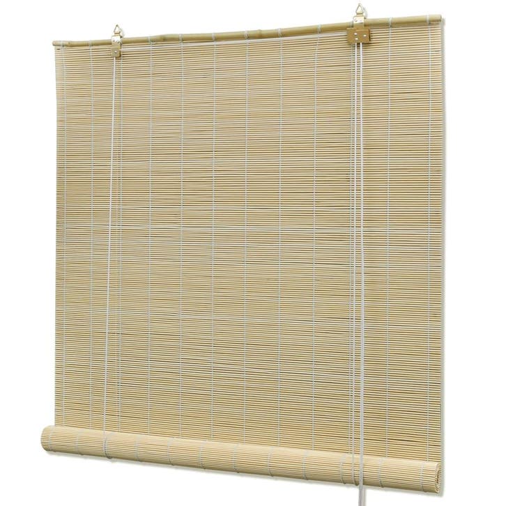 vidaXL Rolgordijn 150x220 cm bamboe natuurlijk, Huis en Inrichting, Stoffering | Gordijnen en Lamellen, Nieuw, Verzenden