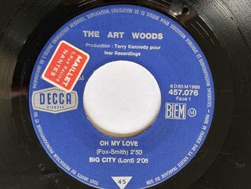 The Art Woods - Oh My Love - Rare Original Sleeve French