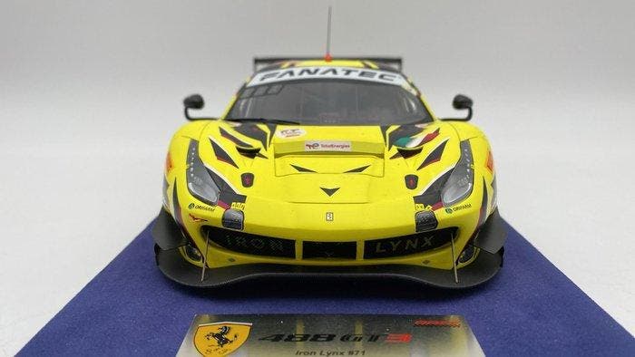 Look Smart 1:18 - Modelauto - Ferrari 488 GT3 Iron Lynx 3rd, Hobby en Vrije tijd, Modelauto's | 1:5 tot 1:12