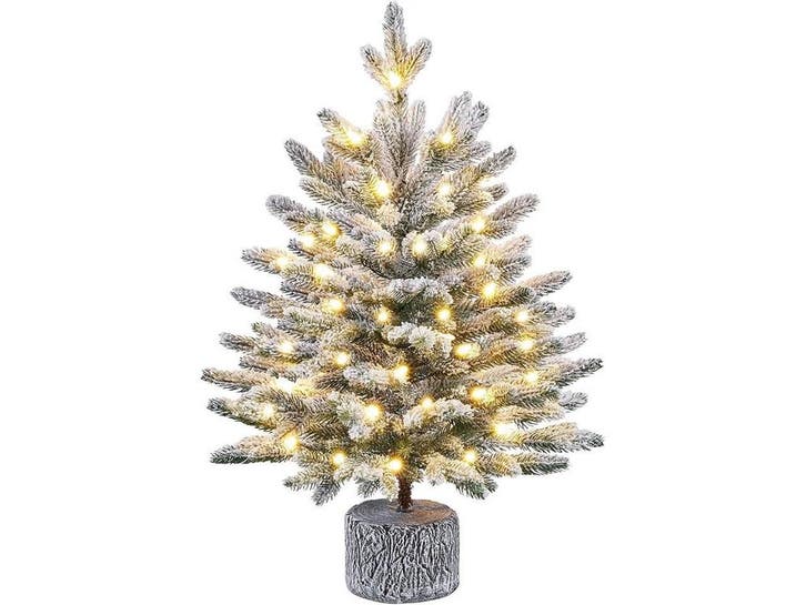2dekans | Yaheetech Mini Kunstkerstboom Met Sneeuw – 45 x, Divers, Noël, Enlèvement ou Envoi