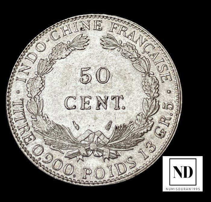 Frans Indochina. 50 Cents 1936, Postzegels en Munten, Munten | Europa | Niet-Euromunten