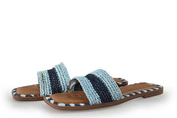 Tamaris Muiltjes in maat 38 Blauw, Tamaris, Gedragen, Verzenden, Blauw