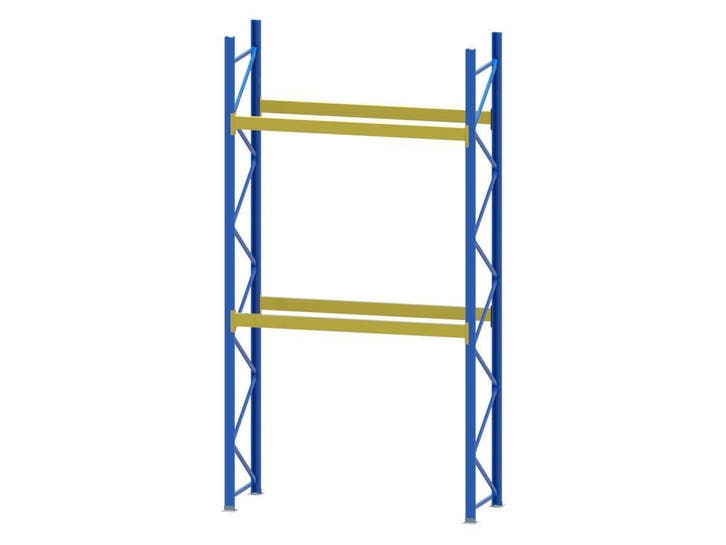 Palletstelling Provoost - 2 staanders 4800x1000x100mm + 4 li, Zakelijke goederen, Kantoor en Winkelinrichting | Magazijn, Stelling en Opslag
