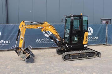 Veiling: Minigraver Sany SY26U Diesel 15.2kW 2024, Zakelijke goederen, Machines en Bouw | Kranen en Graafmachines, Ophalen