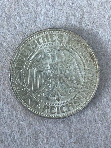 Duitsland, Weimar Republiek 5 Reichsmark 1927 Eichbaum