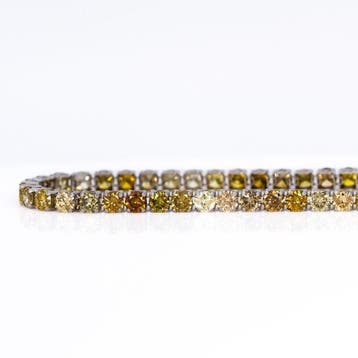 Zonder minimumprijs - Armband - 14 karaat Witgoud - 3.25ct.