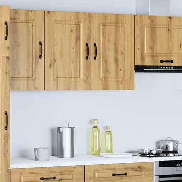 vidaXL Keukenbovenkast Kalmar bewerkt hout artisanaal, Verzenden, Nieuw