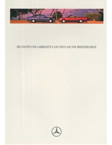 1994 MERCEDES BENZ E220 E320 COUPE | CABRIOLET BROCHURE DU.., Ophalen of Verzenden, Nieuw