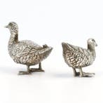 Louis Premselaar - Vogel - Beeldje, Eenden - 4 cm - .835