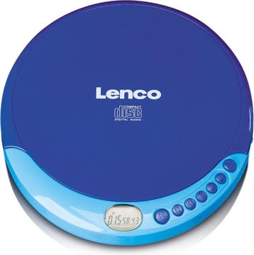 Discman - CD Speler - MP3 Speler - Anti Shock - Blauw - Lenc, TV, Hi-fi & Vidéo, Lecteurs Mp3 | Marques Autre, Verzenden