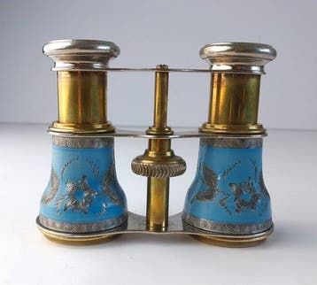 Toneelkijker - Opera glasses - Floral Decoration - 1950-1960