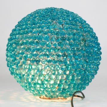Lamp - vintage tafellamp - Glas, Antiek en Kunst