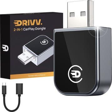 2dekans | Drivv. 2-in-1 CarPlay Dongle - USB-C & USB-A, Ophalen of Verzenden