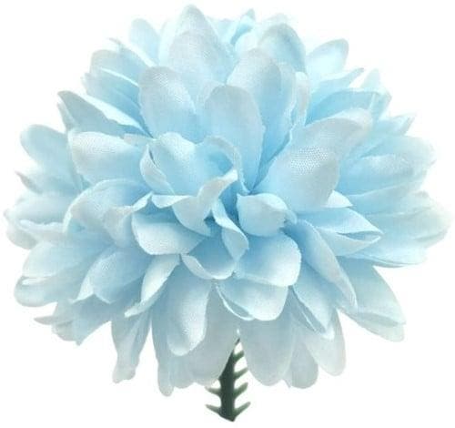 Chrysant Pick Baby Blauw Zijdenbloem 7 cm per stuk, Maison & Meubles, Accessoires pour la Maison | Plantes & Fleurs artificielles