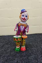 onbekend - Blikken speelgoed - Clown met trommels en op