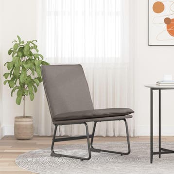 vidaXL Loungestoel 52x75x76 cm stof taupe, Huis en Inrichting, Verzenden, Nieuw
