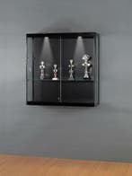 *TIP*  Luxe vitrinekast zwart 100 cm wandkast, Ophalen of Verzenden