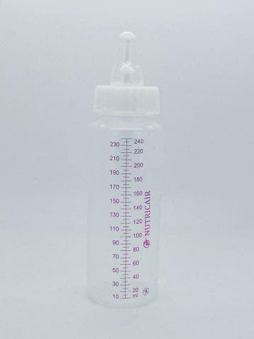 Cair Babyfles 240ml met drie-standen Flessenspeen, Ophalen of Verzenden, Nieuw