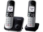 Panasonic KX-TG6852NLB - Dect telefoons - 2 handsets -, Telecommunicatie, Vaste telefoons | Handsets en Draadloos, Verzenden, Zo goed als nieuw