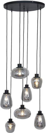 2dekans | Hanglamp Steinhauer Reflexion - Zwart, Ophalen of Verzenden