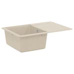 vidaXL Wasbak Beige 670 x 460 mm 80% Kwarts en 20% Hars, Verzenden, Nieuw