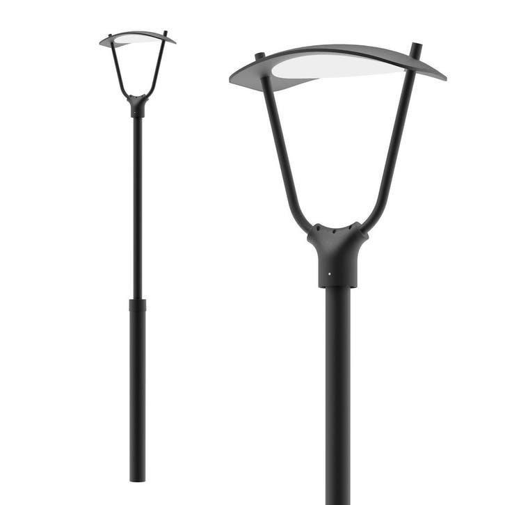 Tuinverlichting Modern Bern Lantaarn Zwart 250cm, Tuin en Terras, Buitenverlichting, Verzenden