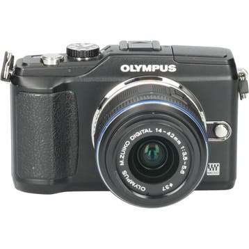 Tweedehands Olympus Pen E-PL2 + 14-42mm II Zwart CM6532, Ophalen of Verzenden, Gebruikt