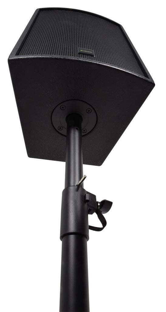 QTX Luidsprekerstandaard Met Vierkante Basis Zwart, Musique & Instruments, Lumières & Lasers