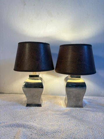 Light Makers - Tafellamp (2) - Chroom, Textiel
