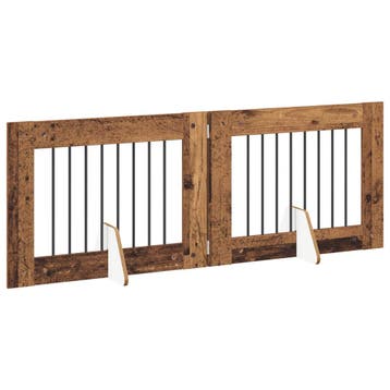 vidaXL Opvouwbaar hondenhekje met standaards 2 st 160,5 cm, Verzenden