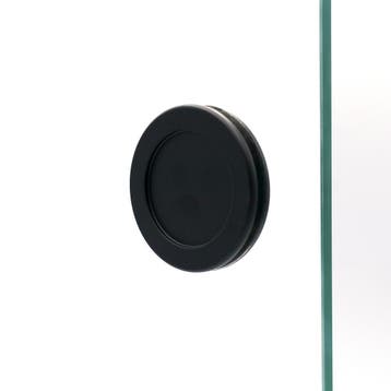 Schuifdeur komgreep zelfklevend (set van 2 stuks) - Zwart, Verzenden