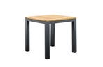 Suns Monte Vari tuintafel antraciet met teak blad 90 x 90 cm, Nieuw