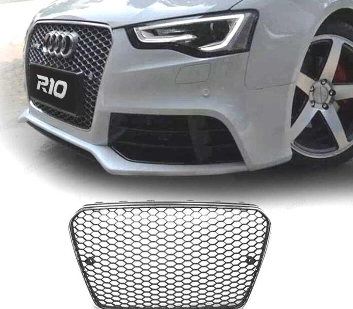 Calandre Pour Audi A5 12-16 Look Rs5 Noir Chromé, Auto-onderdelen, Carrosserie, Verzenden