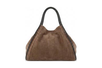 Manfield Handtas Bruin, Handtassen en Accessoires, Tassen | Damestassen, Verzenden, Zo goed als nieuw, Bruin