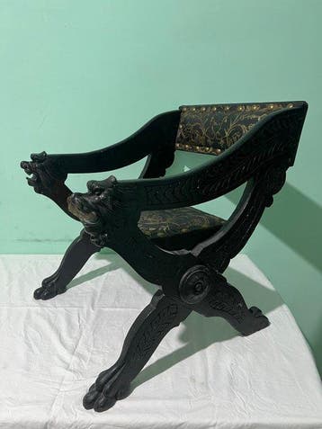 Fauteuil - Noyer - Fauteuil jamuga, Antiquités & Art