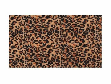Haarband Multifunctioneel 45x25cm - Panter Patroon - Bruin