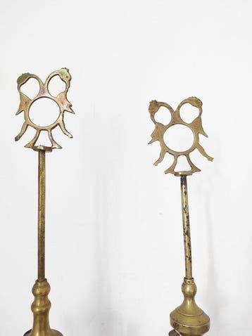 Lampe à huile (2) - Laiton - Oil lamps