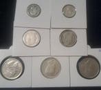 België. Leopold II. 1, 2 Francs, 50 Cents Lot 7 stuks