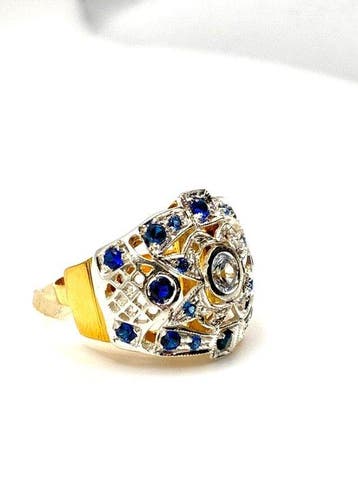 Sans prix de réserve - Bague - 9 carats Or jaune, Argent