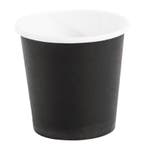 Disposable espresso bekers zwart 12cl | 1000 stuks | 6(h) x, Verzenden