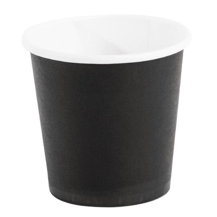 Disposable espresso bekers zwart 12cl | 1000 stuks | 6(h) x, Articles professionnels, Horeca | Équipement de cuisine, Envoi