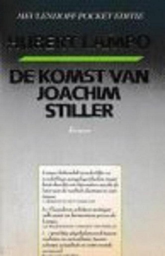 Komst van joachim stiller / Vlaamse Reuzen 9789029017602, Boeken, Romans, Gelezen, Verzenden