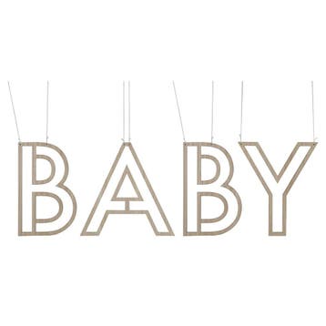 Hangdecoratie Baby Hout, Hobby en Vrije tijd, Verzenden, Nieuw
