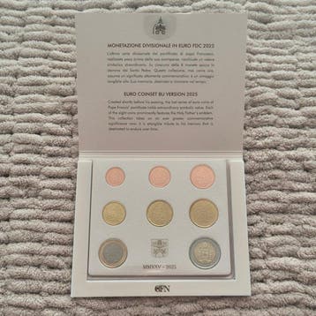 Vaticaan. Year Set (BU) 2025 (Zonder minimumprijs), Postzegels en Munten
