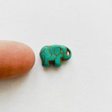 Indus Vallei Lazuriet XS Olifantkraal Talisman - 32 mm
