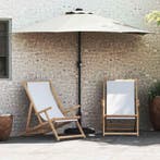 vidaXL Tuinparasol Zand 294 x 150 x 224 cm Polyester en, Verzenden, Nieuw