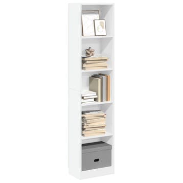 vidaXL Boekenkast 40x24x176 cm bewerkt hout wit, Verzenden