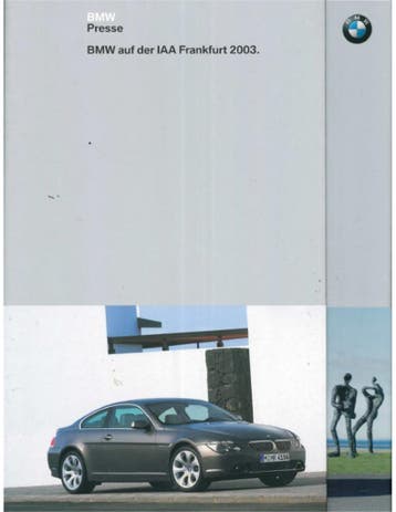 2003 BMW FRANKFURT HARDCOVER PERSMAP DUITS, Nieuw