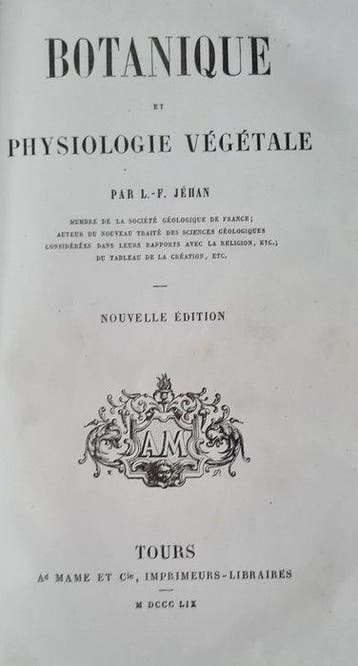 L F Jehan, D Cannon - Botanique et physiologie végétale +, Antiek en Kunst
