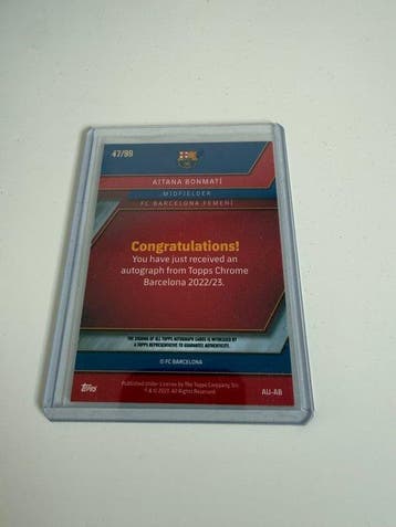 2022/23 Topps Chrome, FC Barcelona Aitana Bonmatí, Nieuw